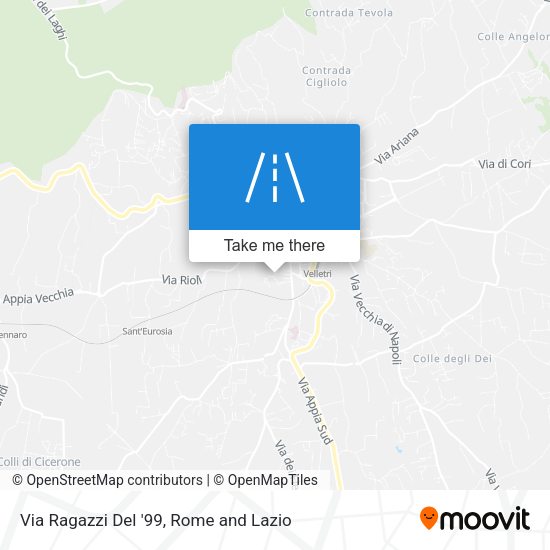 Via Ragazzi Del '99 map
