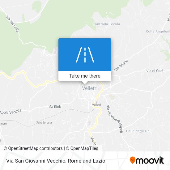 Via San Giovanni Vecchio map