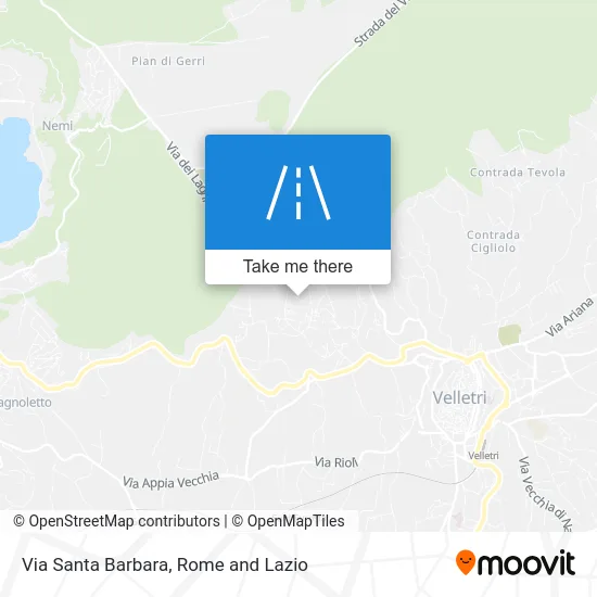 Via Santa Barbara map