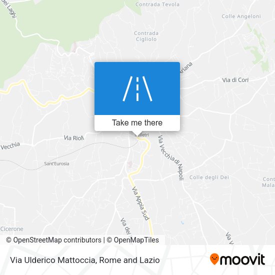 Via Ulderico Mattoccia map