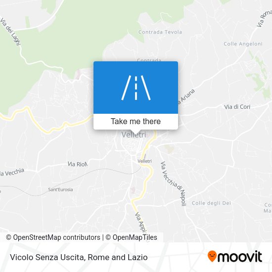 Vicolo Senza Uscita map