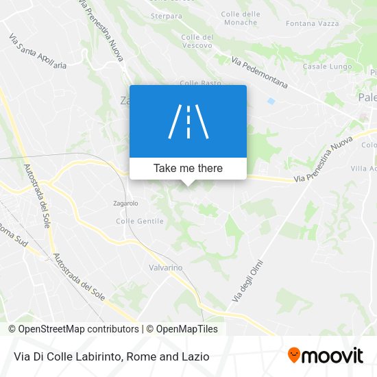 Via Di Colle Labirinto map