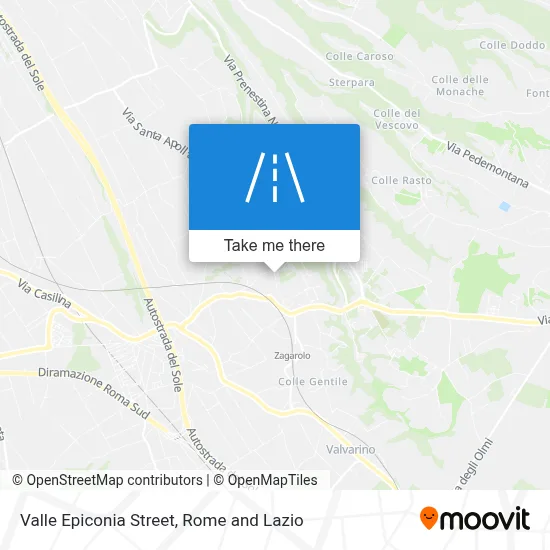 Valle Epiconia Street map