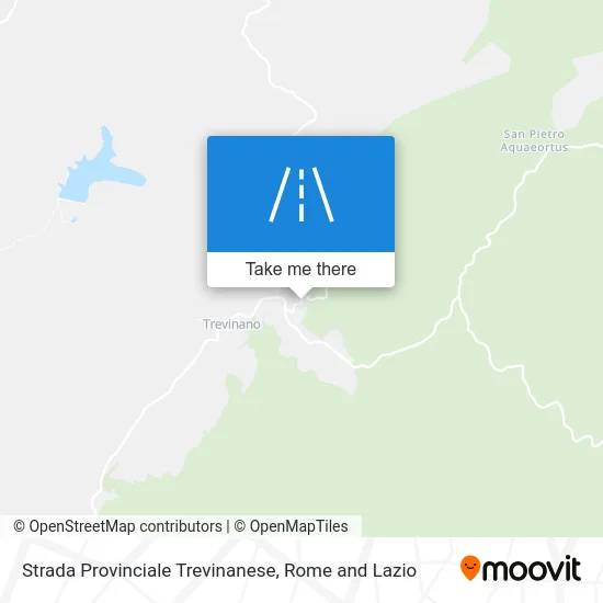 Trevinanese Provincial Road map