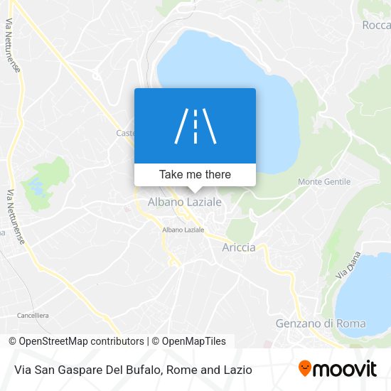 Via San Gaspare Del Bufalo map