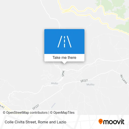 Colle Civita Street map