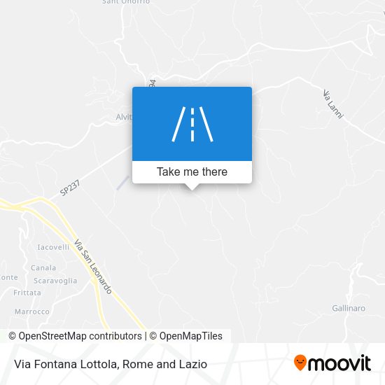 Via Fontana Lottola map