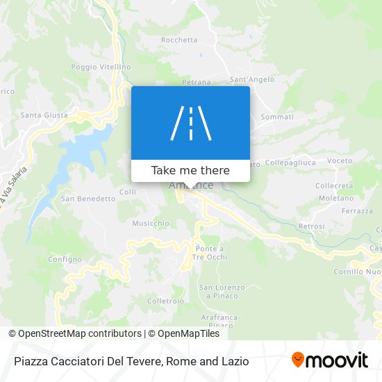 Piazza Cacciatori Del Tevere map