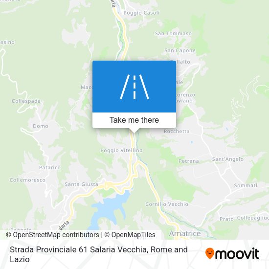Strada Provinciale 61 Salaria Vecchia map