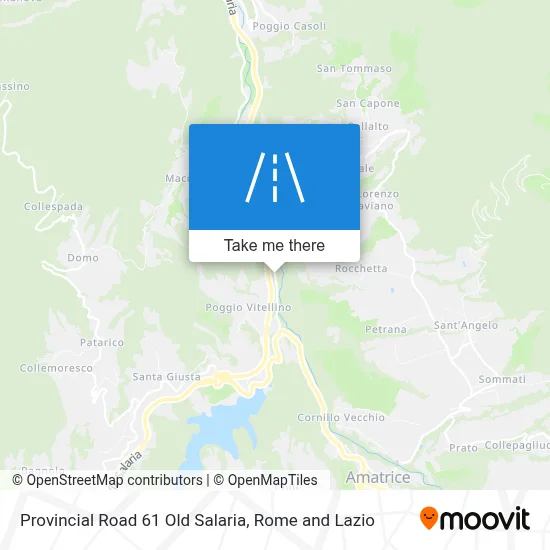 Provincial Road 61 Old Salaria map