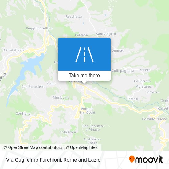 Via Guglielmo Farchioni map