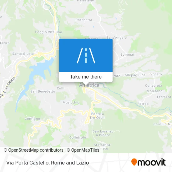 Porta Castello Street map