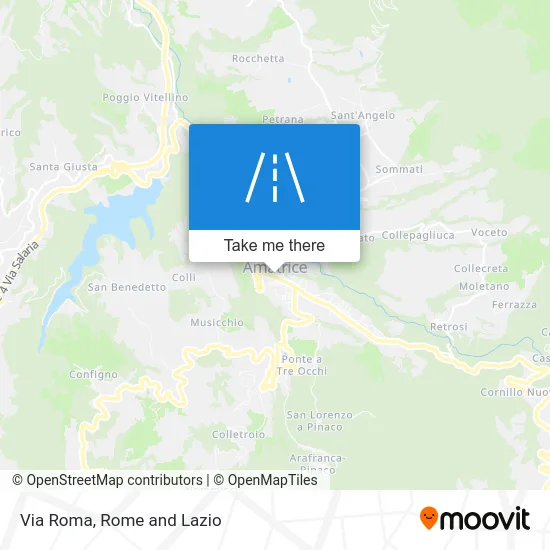 Via Roma map