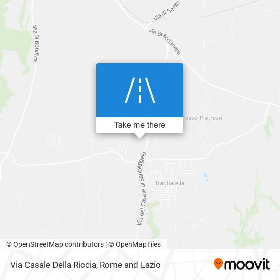 Via Casale Della Riccia map