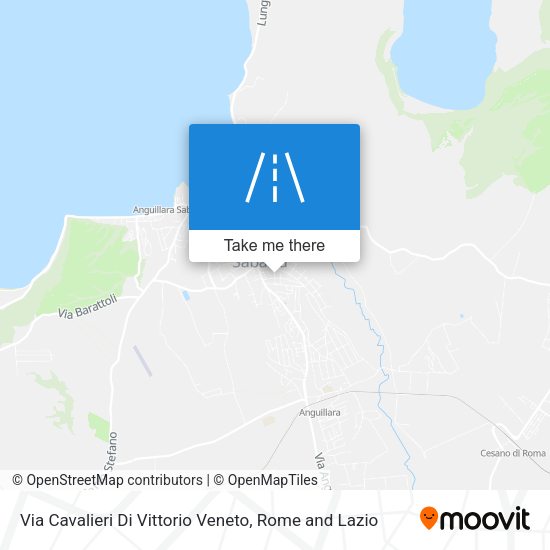 Via Cavalieri Di Vittorio Veneto map