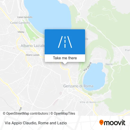 Appio Claudio Street map