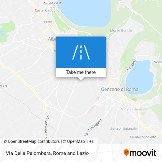 Via Della Palombara map