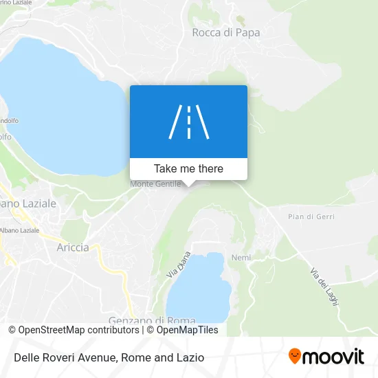 Delle Roveri Avenue map