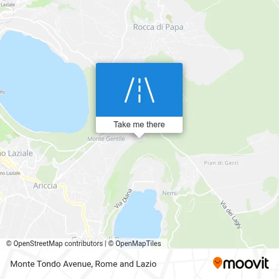 Monte Tondo Avenue map