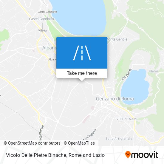 Vicolo Delle Pietre Binache map