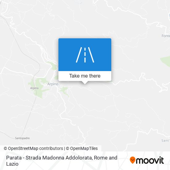 Parata - Strada Madonna Addolorata map