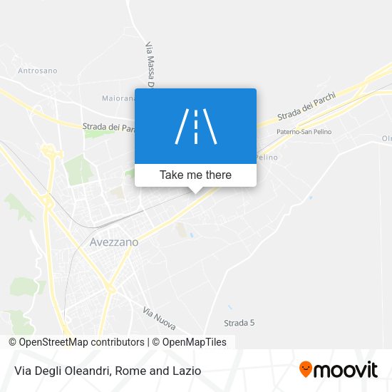 Via Degli Oleandri map
