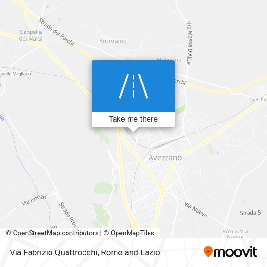 Via Fabrizio Quattrocchi map