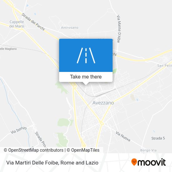 Via Martiri Delle Foibe map