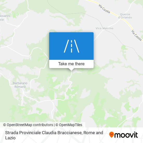 Strada Provinciale Claudia Braccianese map