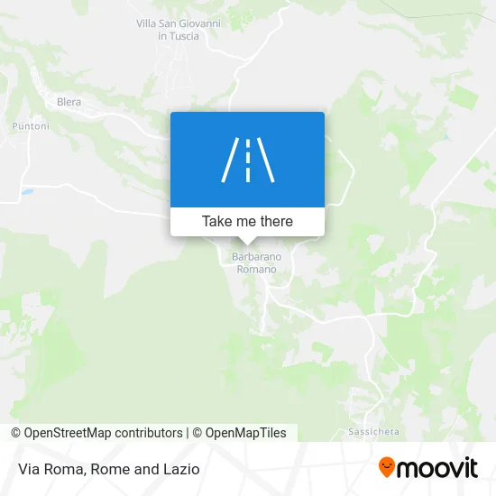 Via Roma map