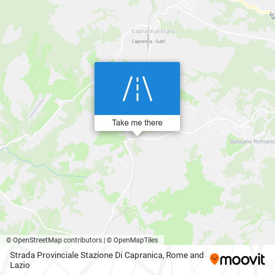 Strada Provinciale Stazione Di Capranica map