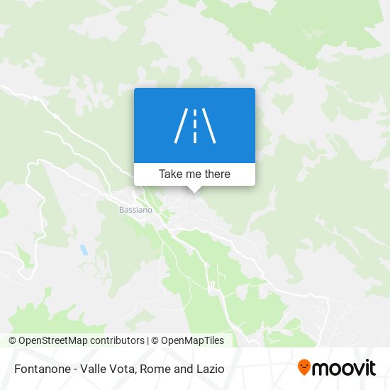 Fontanone - Valle Vota map