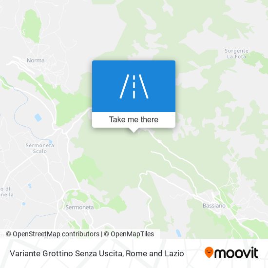 Variante Grottino Senza Uscita map