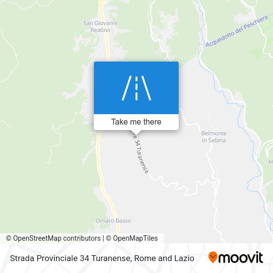 Strada Provinciale 34 Turanense map