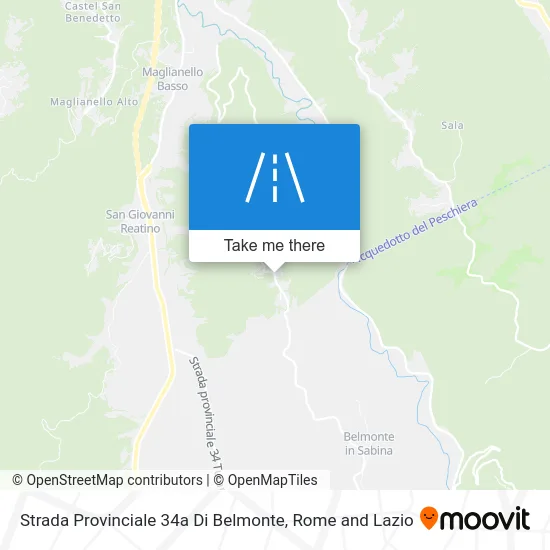 34a Belmonte Provincial Road map