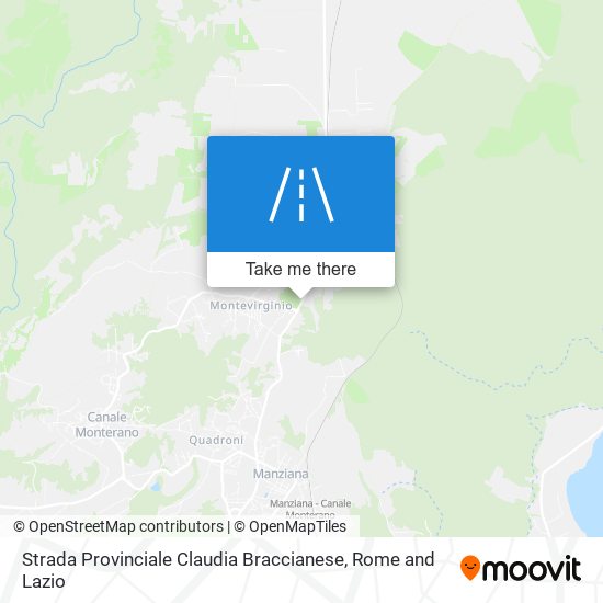 Strada Provinciale Claudia Braccianese map