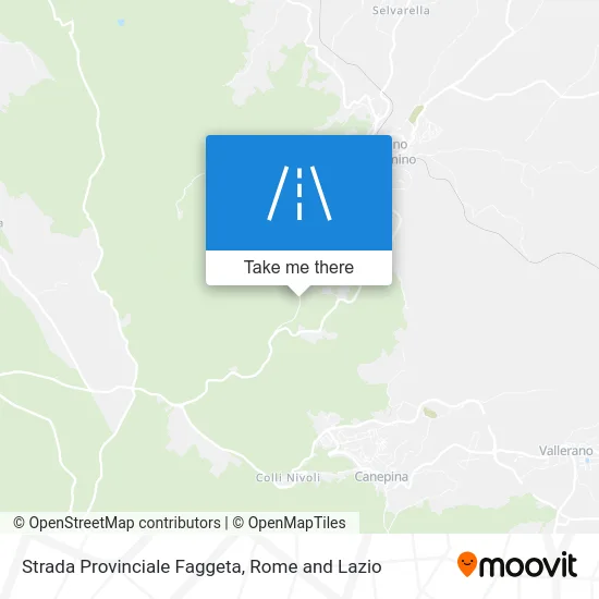 Faggeta Provincial Road map