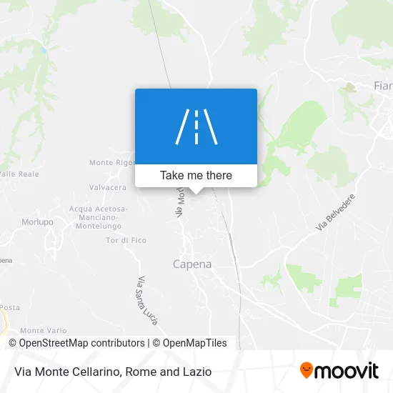 Monte Cellarino Street map