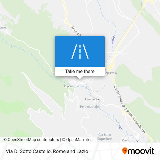 Via Di Sotto Castello map