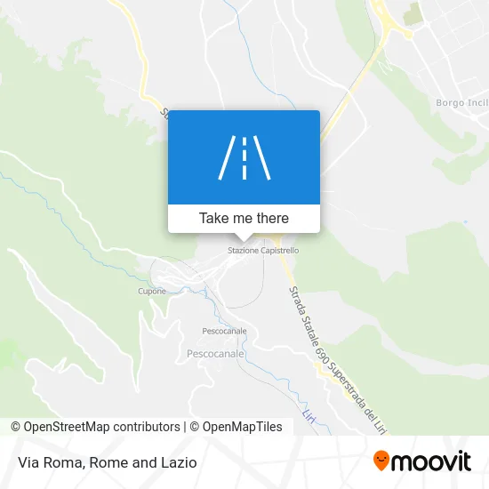 Via Roma map