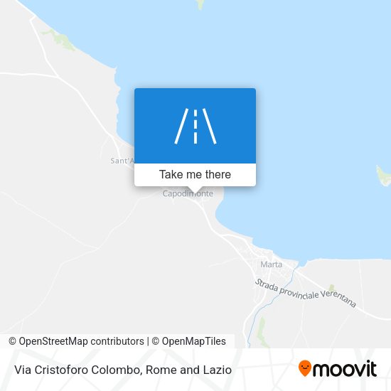 Via Cristoforo Colombo map