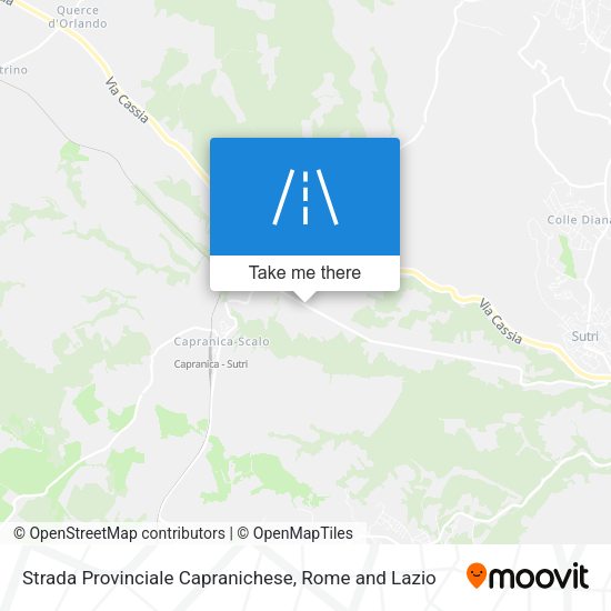 Strada Provinciale Capranichese map