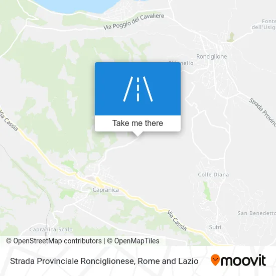 Ronciglionese Provincial Road map