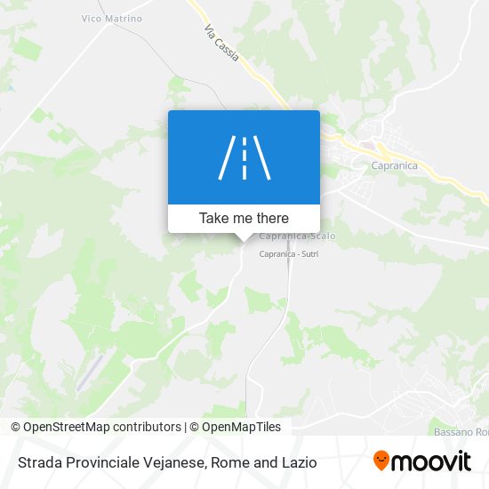 Strada Provinciale Vejanese map