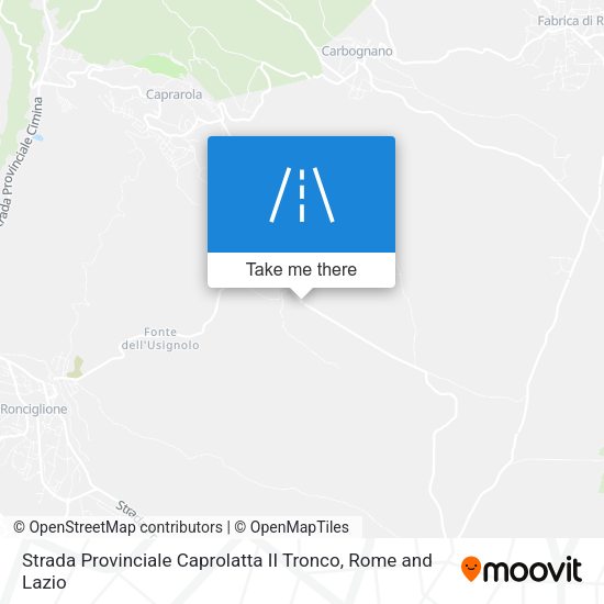 Strada Provinciale Caprolatta II Tronco map
