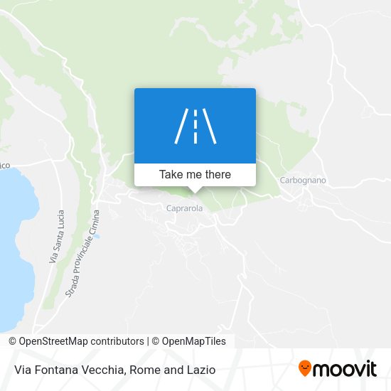 Via Fontana Vecchia map
