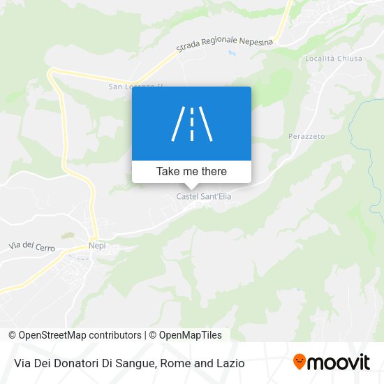 Via Dei Donatori Di Sangue map
