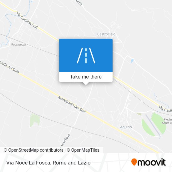 Via Noce La Fosca map