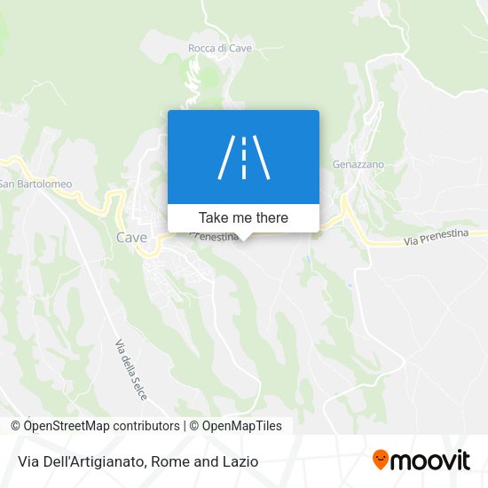 Via Dell'Artigianato map