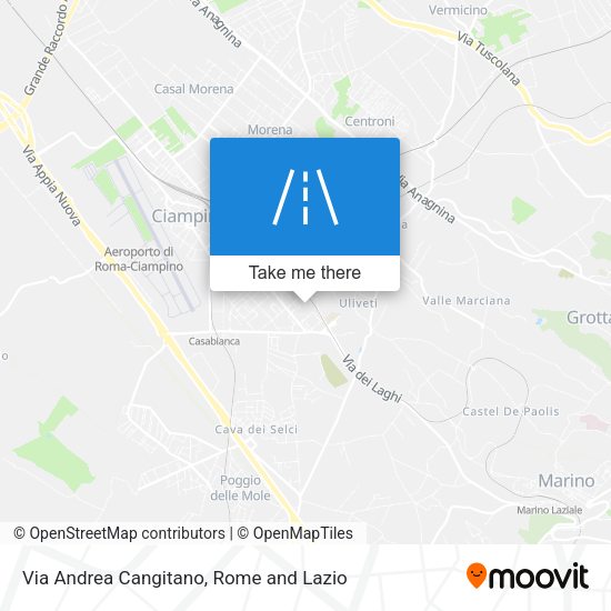 Via Andrea Cangitano map